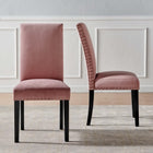 Modway Parcel Performance Velvet Dining Side Chairs Set of 2