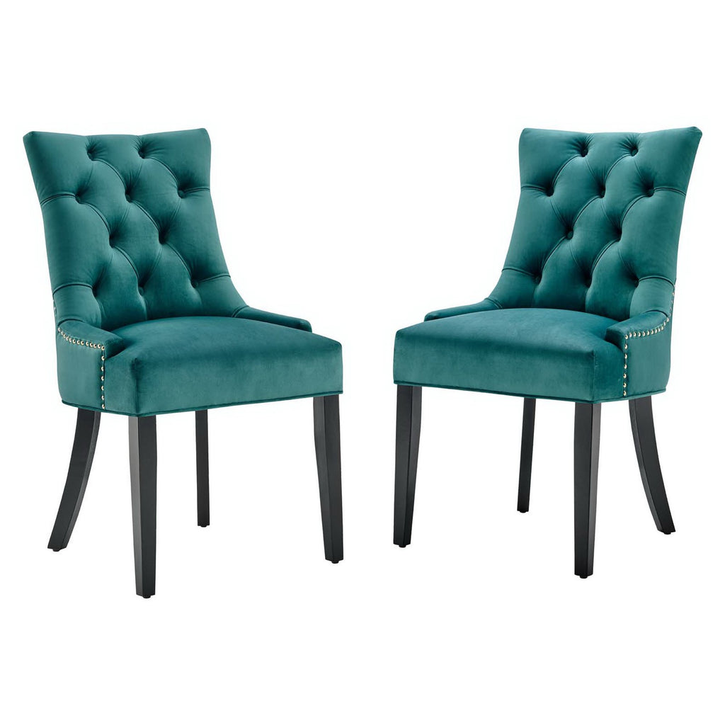 Modway Regent Tufted Performance Velvet Dining Side Chairs Set of 2  