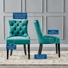 Modway Regent Tufted Performance Velvet Dining Side Chairs Set of 2