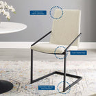 Modway Pitch Upholstered Fabric Dining Armchair