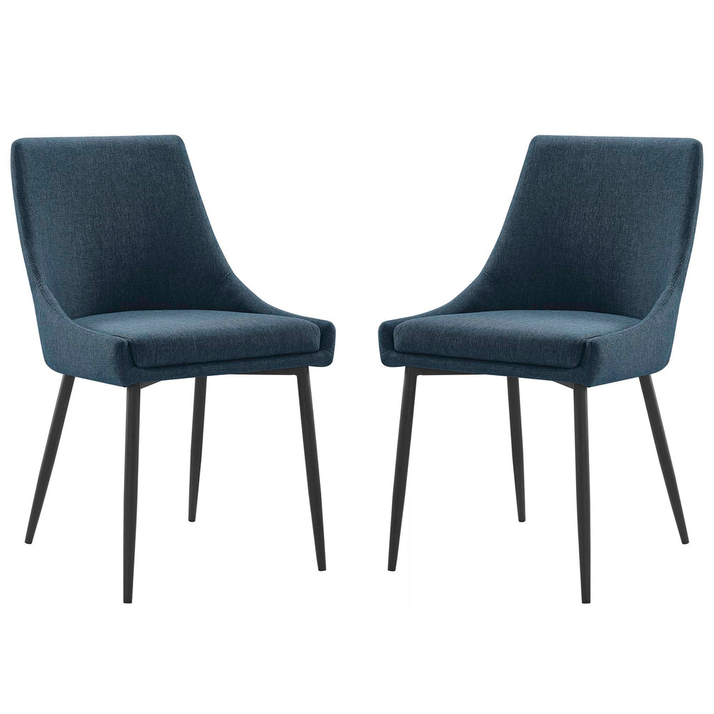 Modway Viscount Upholstered Fabric Dining Chairs Set of 2  
