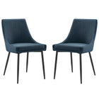 Modway Viscount Upholstered Fabric Dining Chairs Set of 2  