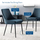 Modway Viscount Upholstered Fabric Dining Chairs Set of 2