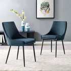 Modway Viscount Upholstered Fabric Dining Chairs Set of 2
