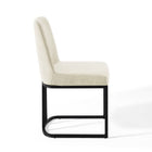 Modway Amplify Sled Base Upholstered Fabric Dining Side Chair
