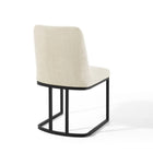 Modway Amplify Sled Base Upholstered Fabric Dining Side Chair