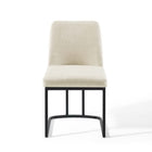 Modway Amplify Sled Base Upholstered Fabric Dining Side Chair
