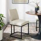 Modway Amplify Sled Base Upholstered Fabric Dining Side Chair