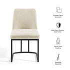 Modway Amplify Sled Base Upholstered Fabric Dining Side Chair