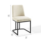 Modway Amplify Sled Base Upholstered Fabric Dining Side Chair