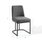 Modway Amplify Sled Base Upholstered Fabric Dining Side Chair