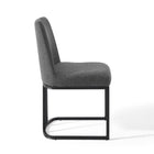 Modway Amplify Sled Base Upholstered Fabric Dining Side Chair