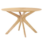 Modway Crossroads 47" Round Wood Dining Table  