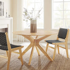 Modway Crossroads 47" Round Wood Dining Table