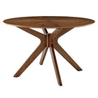 Modway Crossroads 47" Round Wood Dining Table  