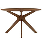 Modway Crossroads 47" Round Wood Dining Table