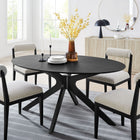 Modway Crossroads 63" Oval Wood Dining Table