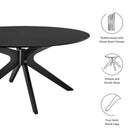 Modway Crossroads 63" Oval Wood Dining Table
