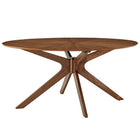 Modway Crossroads 63" Oval Wood Dining Table  