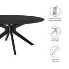 Modway Crossroads 71" Oval Wood Dining Table