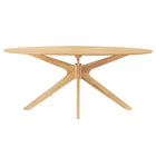 Modway Crossroads 71" Oval Wood Dining Table