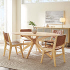 Modway Crossroads 71" Oval Wood Dining Table
