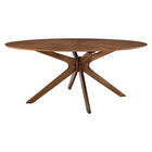 Modway Crossroads 71" Oval Wood Dining Table  