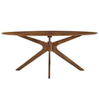 Modway Crossroads 71" Oval Wood Dining Table