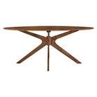 Modway Crossroads 71" Oval Wood Dining Table
