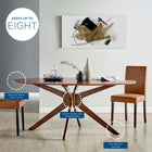 Modway Crossroads 71" Oval Wood Dining Table