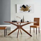Modway Crossroads 71" Oval Wood Dining Table