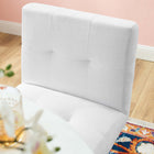 Modway Privy Gold Stainless Steel Upholstered Fabric Counter Stool