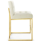 Modway Privy Gold Stainless Steel Performance Velvet Counter Stool
