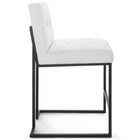 Modway Privy Black Stainless Steel Upholstered Fabric Counter Stool