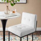 Modway Privy Black Stainless Steel Upholstered Fabric Counter Stool