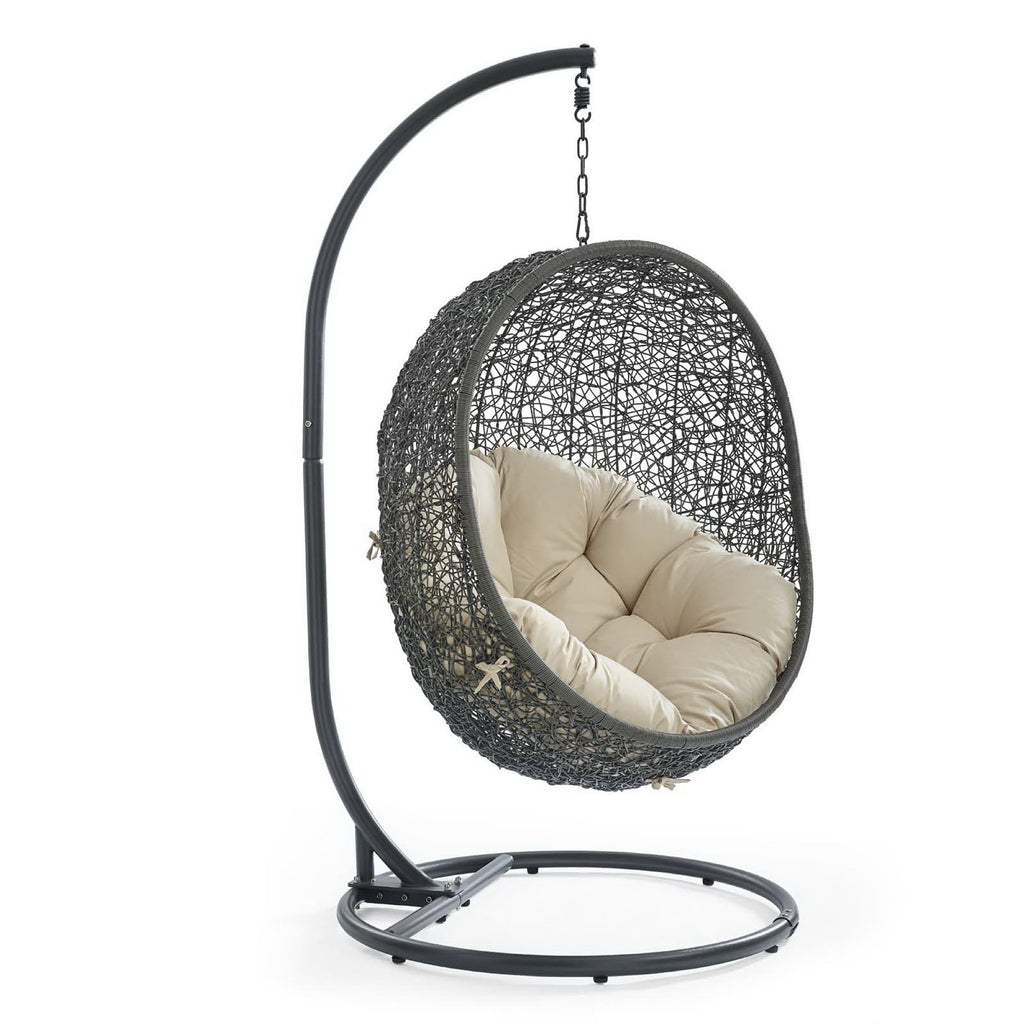 Modway Hide Outdoor Patio Sunbrella® Swing Chair With Stand  