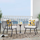 Modway Riverside Outdoor Patio Aluminum Armchair Set of 2