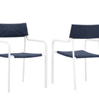 Modway Raleigh Outdoor Patio Aluminum Armchair Set of 2  