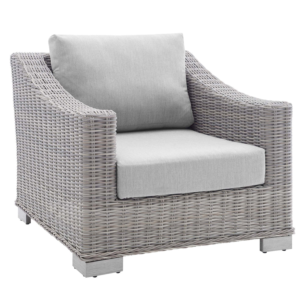 Modway Conway Sunbrella® Outdoor Patio Wicker Rattan Armchair  