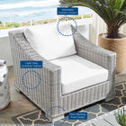 Modway Conway Sunbrella® Outdoor Patio Wicker Rattan Armchair