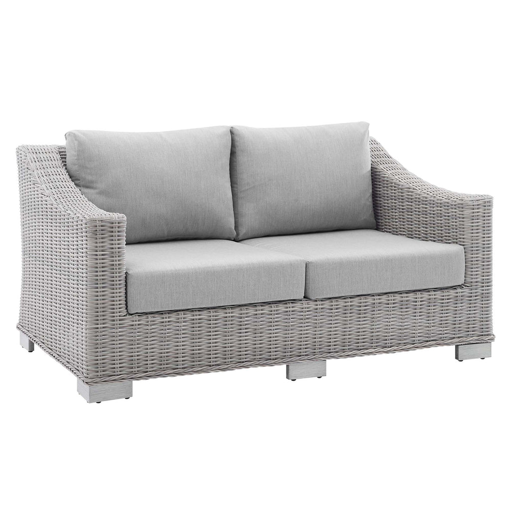 Modway Conway Sunbrella® Outdoor Patio Wicker Rattan Loveseat  
