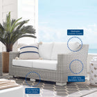 Modway Conway Sunbrella® Outdoor Patio Wicker Rattan Loveseat