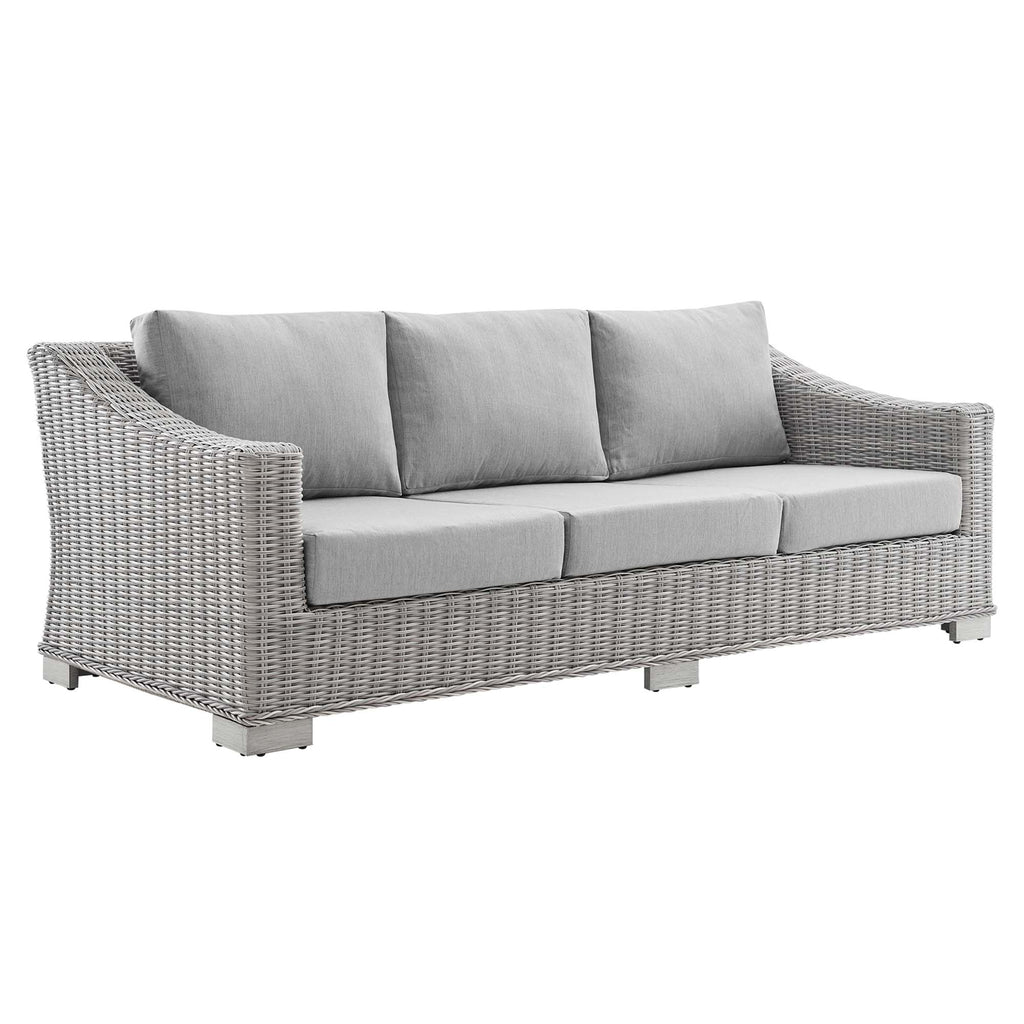 Modway Conway Sunbrella® Outdoor Patio Wicker Rattan Sofa  