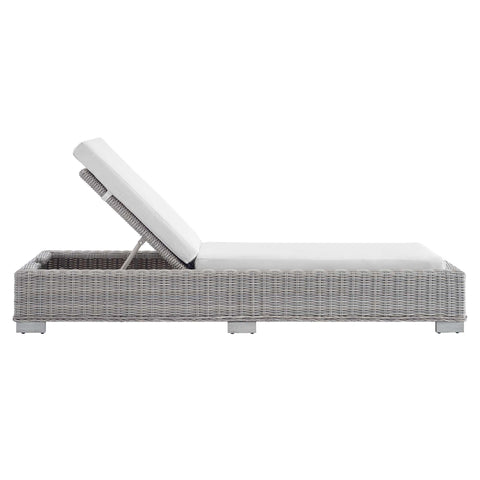 Modway Conway Sunbrella® Outdoor Patio Wicker Rattan Chaise Lounge  