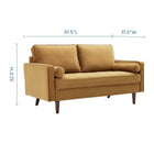 Modway Valour Performance Velvet Loveseat