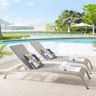 Modway Savannah Outdoor Patio Mesh Chaise Lounge Set of 2