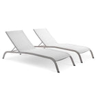 Modway Savannah Outdoor Patio Mesh Chaise Lounge Set of 2  
