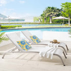 Modway Savannah Outdoor Patio Mesh Chaise Lounge Set of 2