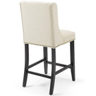 Modway Baron Upholstered Fabric Counter Stool Set of 2