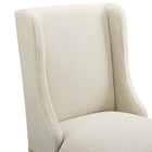 Modway Baron Upholstered Fabric Counter Stool Set of 2